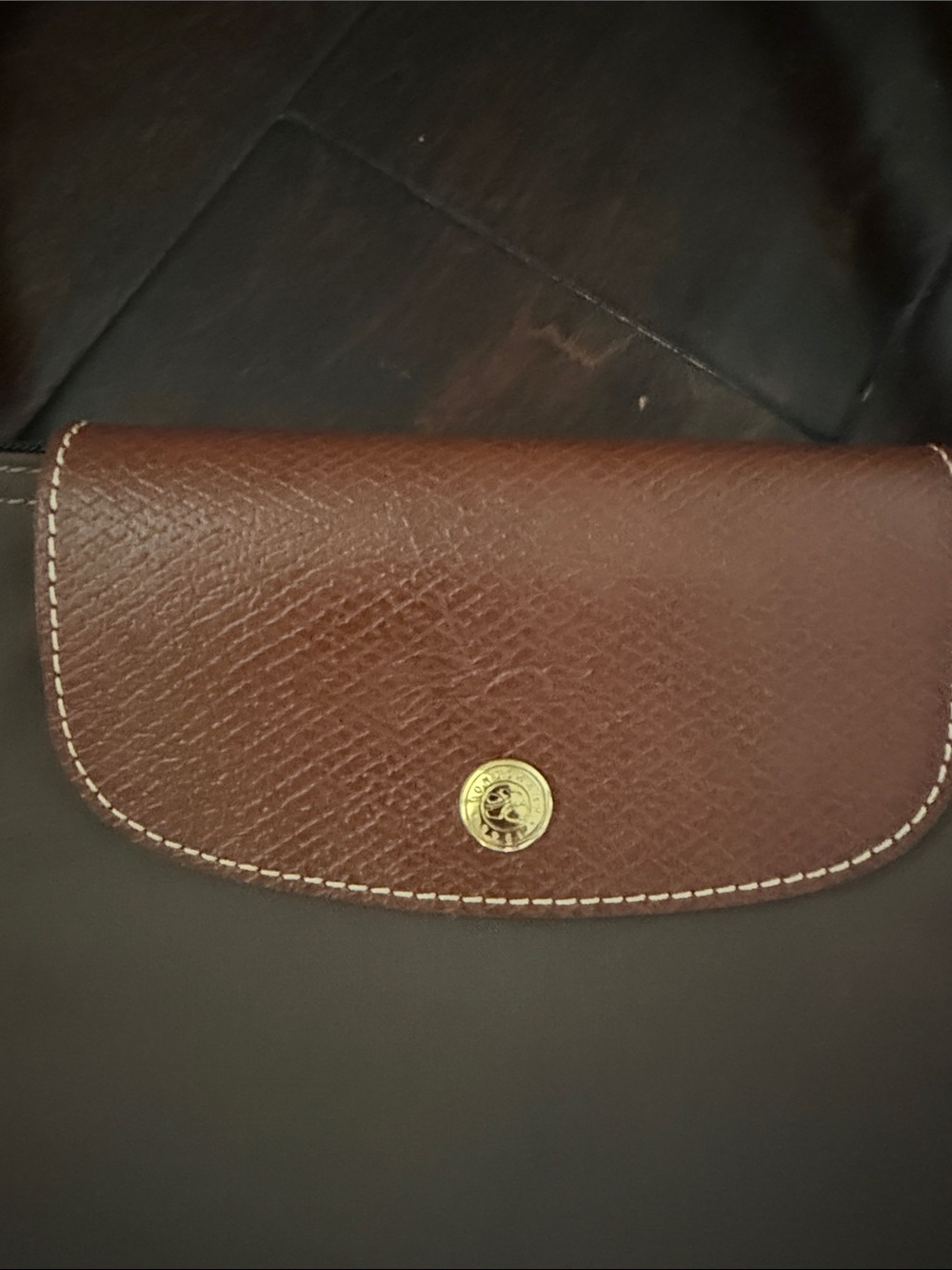 Longchamp le pilage Brown Tote Bag - Picture 2 of 11